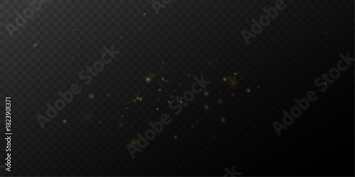 Bright golden sparkling magical dust trail .