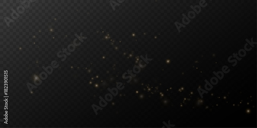 Magical glowing dust effect.