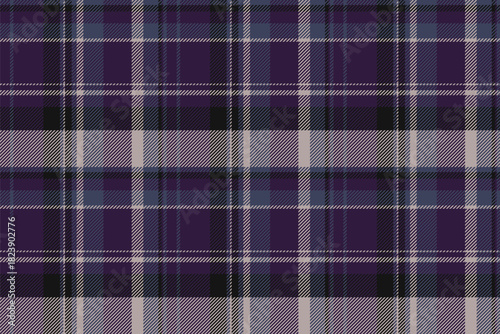 Clothing tartan textile fabric, vertical pattern plaid vector. T-shirt seamless background texture check in dark and blue colors.