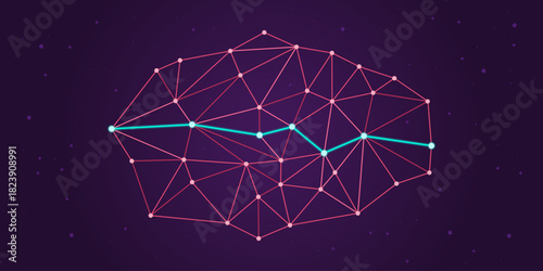 The shortest way to connect two points efficiently in a network