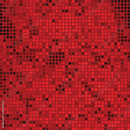 Abstract red and black pixelated pattern with subtle gradient effects