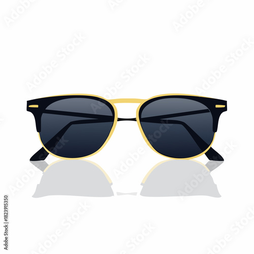 Illustration design plat de lunettes de soleil modernes et élégantes