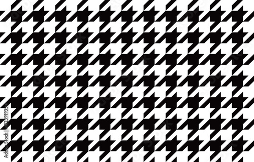 モノクロのハウンドトゥース　中サイズ　Web　Adobe Illustrator Artwork