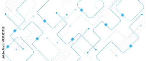 Abstract futuristic technology background. Technology background with crossed lines and dots.