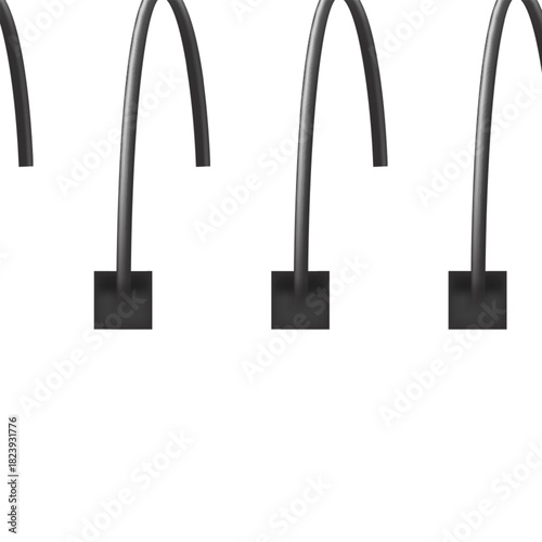 Wire spiral binding creating a seamless abstract border