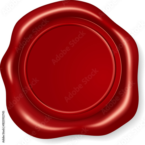 Red wax seal stamp symbolizing quality and authenticity