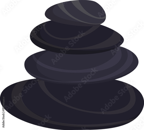 Stacked balancing zen stones creating harmony