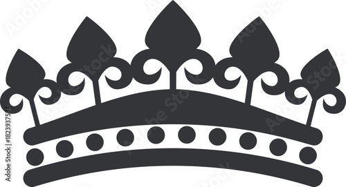 Royal crown icon symbolizing power and leadership