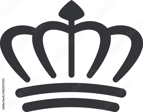Crown icon representing monarchy royalty power leadership