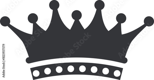 Crown icon representing leadership, success, and royalty concept