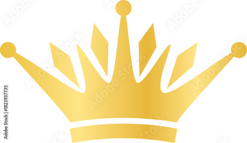 Golden crown representing royalty and success concept