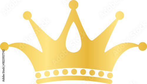 Golden crown representing royalty power and leadership success