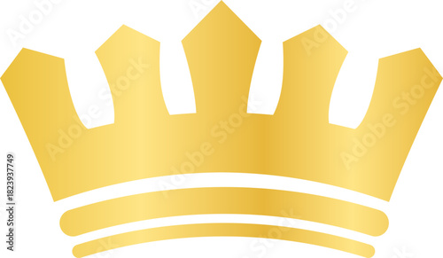 Golden crown representing power royalty and success