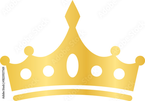 Golden crown representing power, success, and royalty