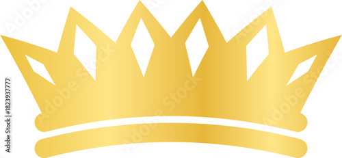 Golden crown symbolizing royalty success and achievement
