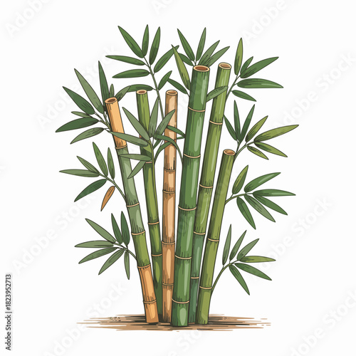 Bamboo clump tree