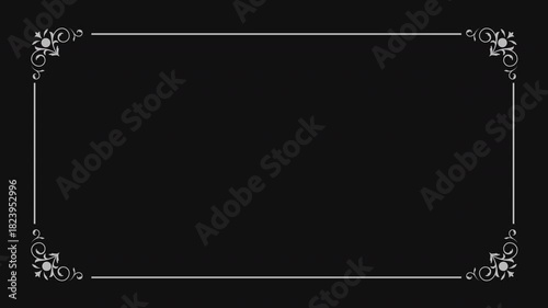 animation Set of retro vintage film frame. silent movie caption cards with old film effect