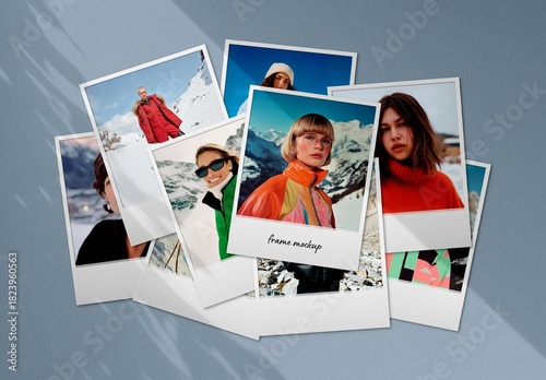 Vintage Camera Frames Mockup