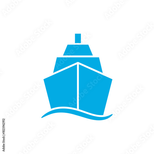 Ship icon vector illustration. shipping symbol.