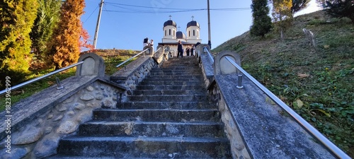 woman walking on bridge