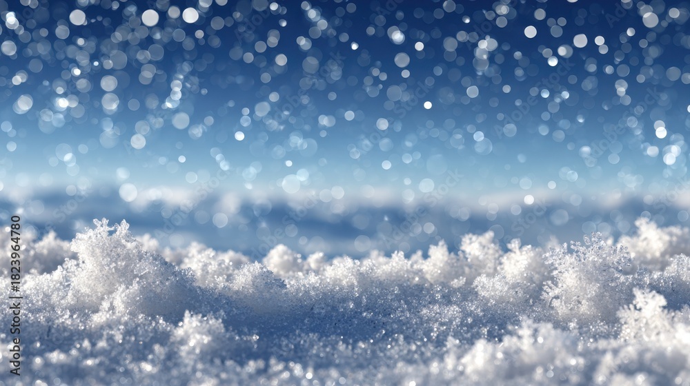 Obraz premium New year's day calmness powder blue sky atmospheric image serene environment soft glow concept