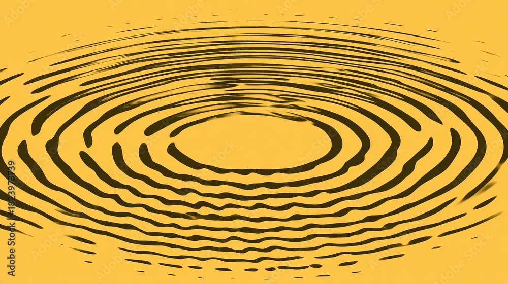 Fototapeta premium expanding. Concentric circular ripples expanding outward on a water surface, minimalist pattern. public awareness campaigns.