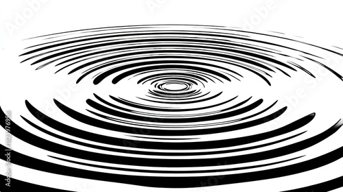 expanding. Concentric circular ripples expanding outward on a water surface, minimalist pattern. public awareness campaigns.