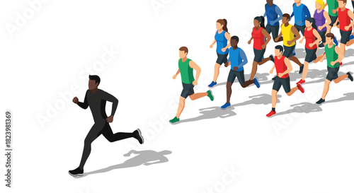 Leadership and diversity in marathon running for team building and motivation