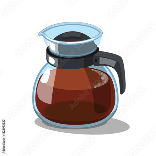Glass Coffee Carafe With Fresh Brew