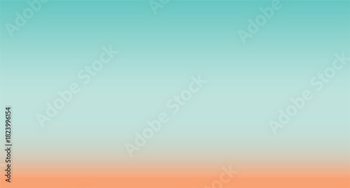 Abstract gradient teal to orange background.