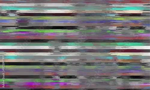 Glitch vector frame. Symbol of cyberpunk, hacker attack. Modern design, technological error. Texture and effect for your design.