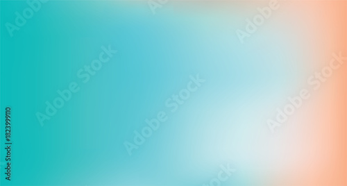 Light, gradient abstract orange and teal background.