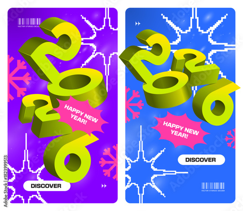 2026 New Year Modern Social Post Template