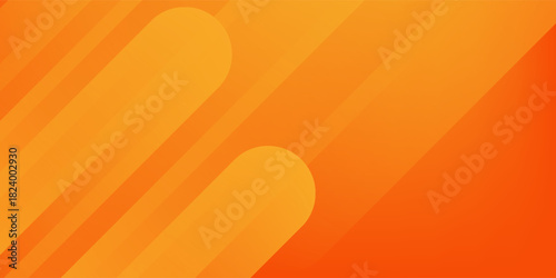Abstract orange background with diagonal lines. Dynamic shapes composition.