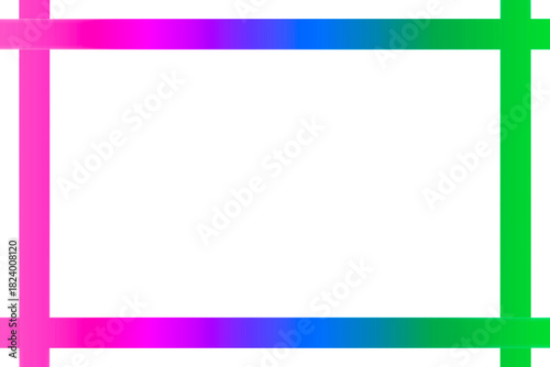Free Download Modern vibrant spectrum border frame against a pure black backdrop for high - GFXLoad