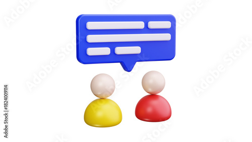 creative business types of icons ,3D Illustration of Data Analysis with Charts, Magnifying Glass, Gear, and Cloud Computing Icons