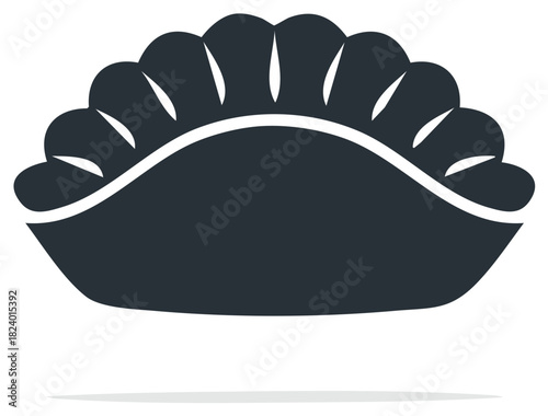 Dumpling vector illustration showcases traditional dough pockets filled with savory goodness, embodying culinary traditions and delightful flavors