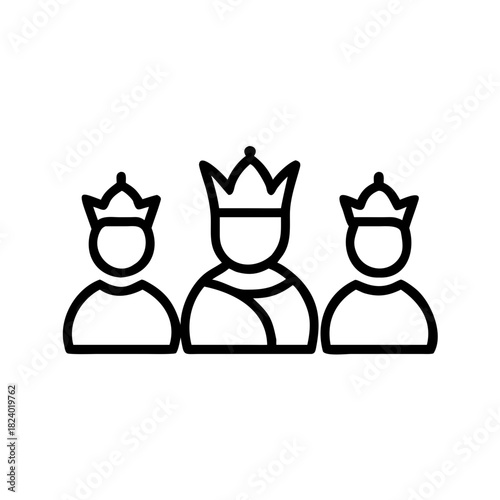 Epiphany three kings figurines icon
