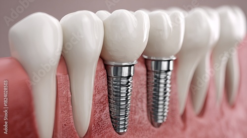 Achieve a confident smile with modern dental implants for lasting health and beauty, showing advanced technology improving oral care and tooth restoration