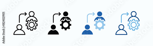 Regeneration Icon Sheet Multiple Style Collection Isolated Vector