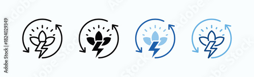 Revival Icon Sheet Multiple Style Collection Isolated Vector