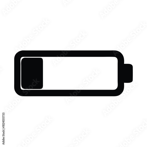 A low battery icon indicates that a device has very little power remaining.