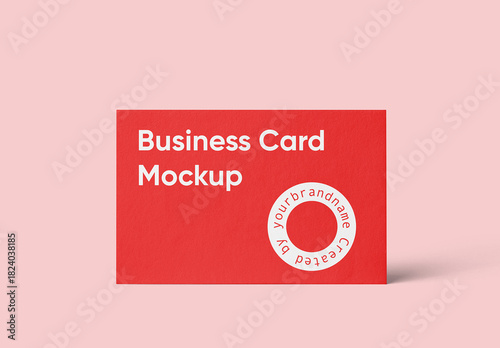 Standing Horizontal Card Mockup