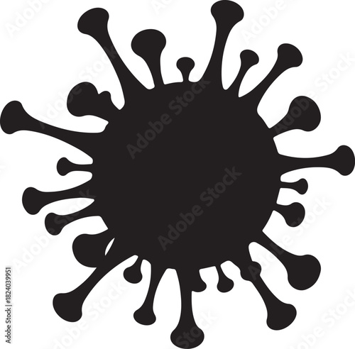 Covid-19 virus pathogen icon design