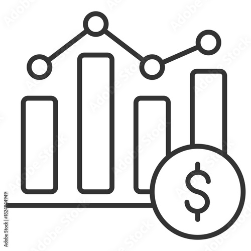 Stock Market Outline Icon