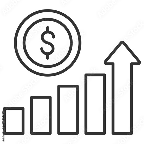 Revenue Outline Icon
