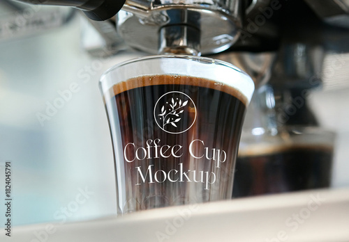 Glass Coffee Cup Mockup