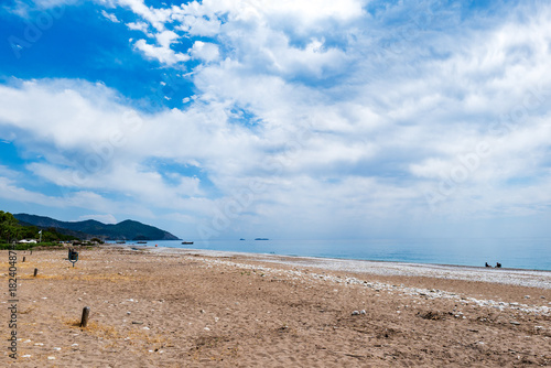 Fototapeta Naklejka Na Ścianę i Meble -  Olympos and Cirali beach and mountain view in Kemer, Antalya, Turkey. Olympos and Cirali are popular tourist destinations in Turkey