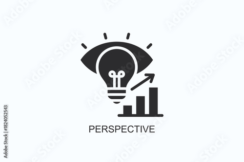 Perspective Icon Or Logo Isolated Vector Illustration