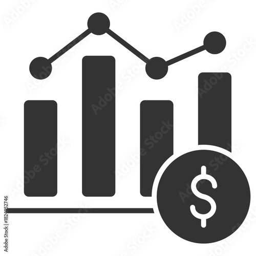 Stock Market Glyph Icon